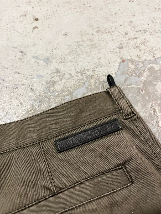 2000s Prada Olive Straight Pants WTtwfyQ 9