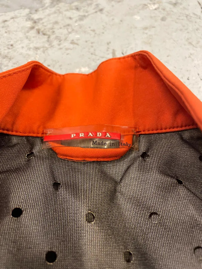 2000s Prada Orange Energy GoreTex Vest (XS) eARgzOG 6