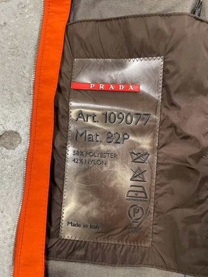 2000s Prada Orange Energy GoreTex Vest (XS) eARgzOG 8