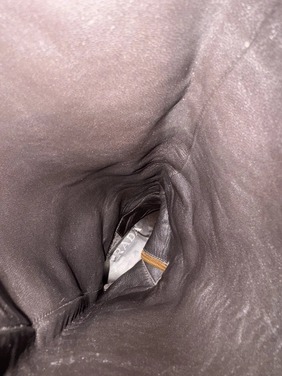 2000s Prada Orange Python Snakeskin Leather Santiags Western Boots (39eu/us6.5) 2