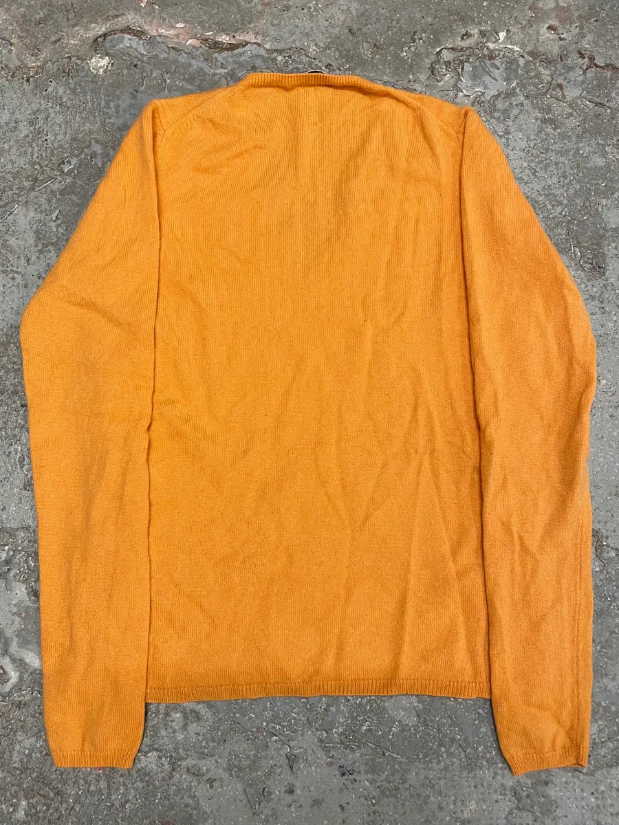 2000s Prada Orange V Neck Sweater (XS/S) GJucGaZ 4
