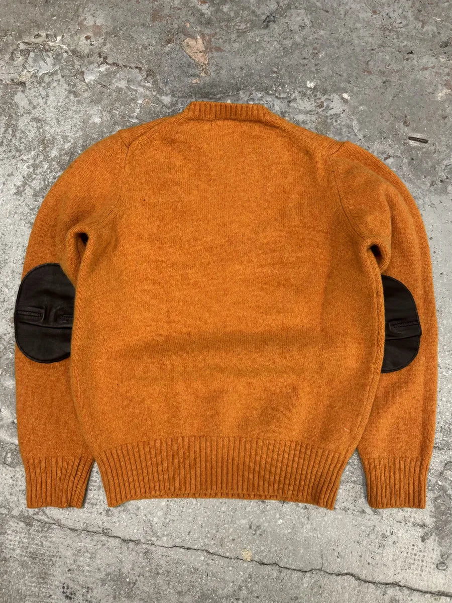 2000s Prada Orange Wool Padded Sweater (XS) RSKJWec 1