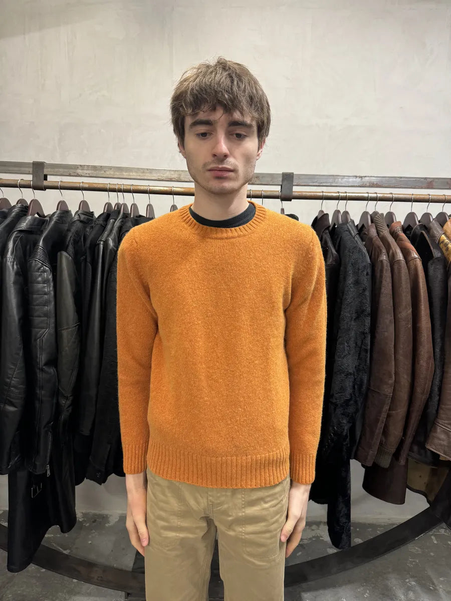 2000s Prada Orange Wool Padded Sweater (XS) RSKJWec 2