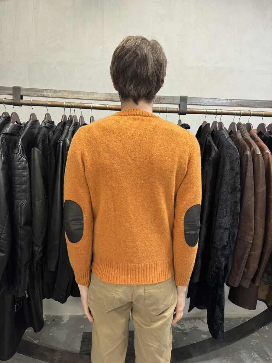 2000s Prada Orange Wool Padded Sweater (XS) RSKJWec 3