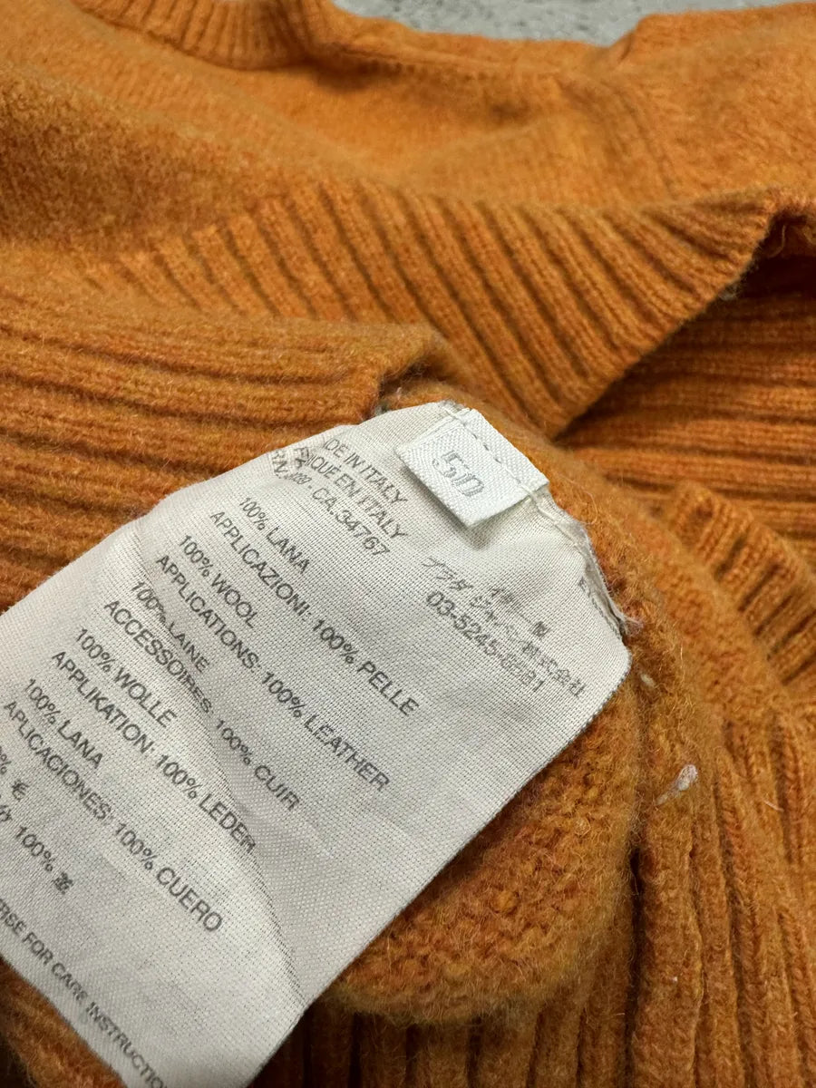 2000s Prada Orange Wool Padded Sweater (XS) RSKJWec 7