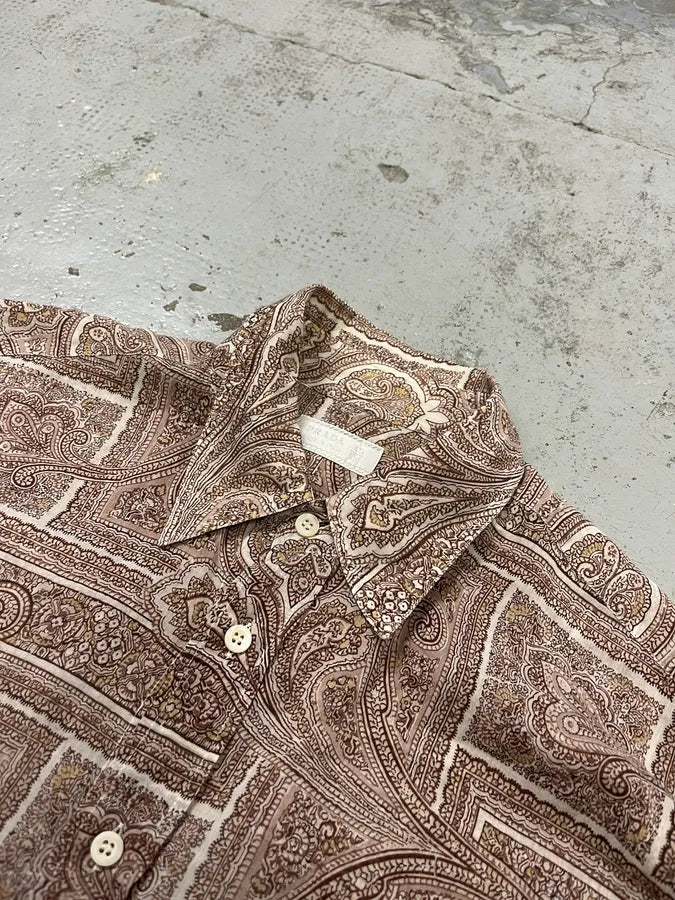 2000s Prada Paisley Contemporary Shirt YDutIQE 4