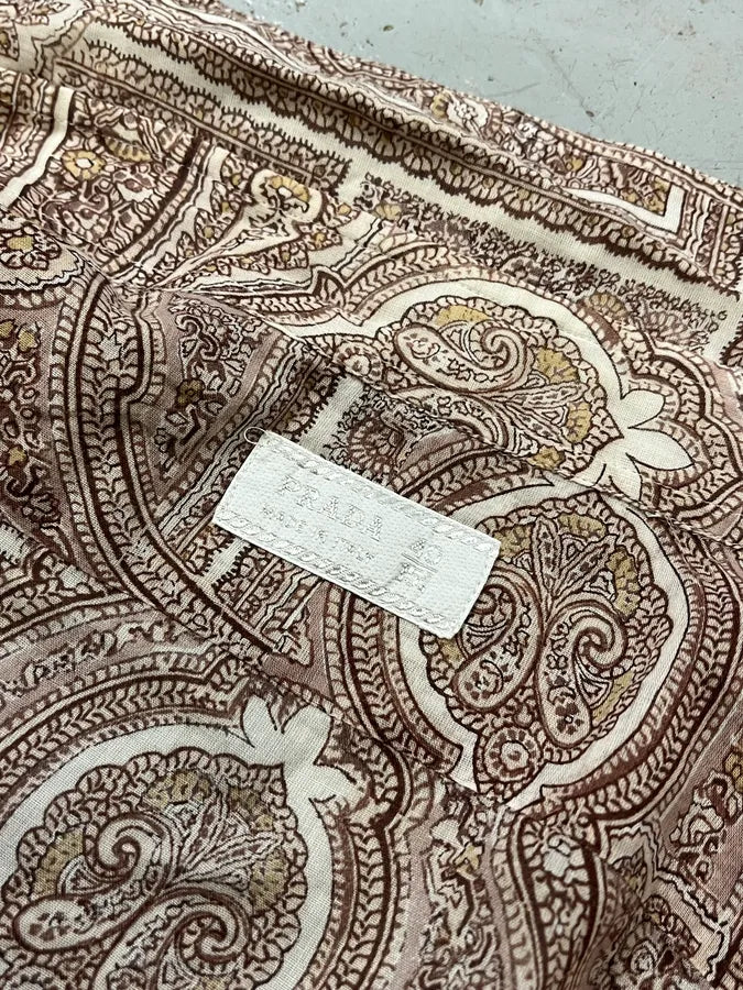 2000s Prada Paisley Contemporary Shirt YDutIQE 8
