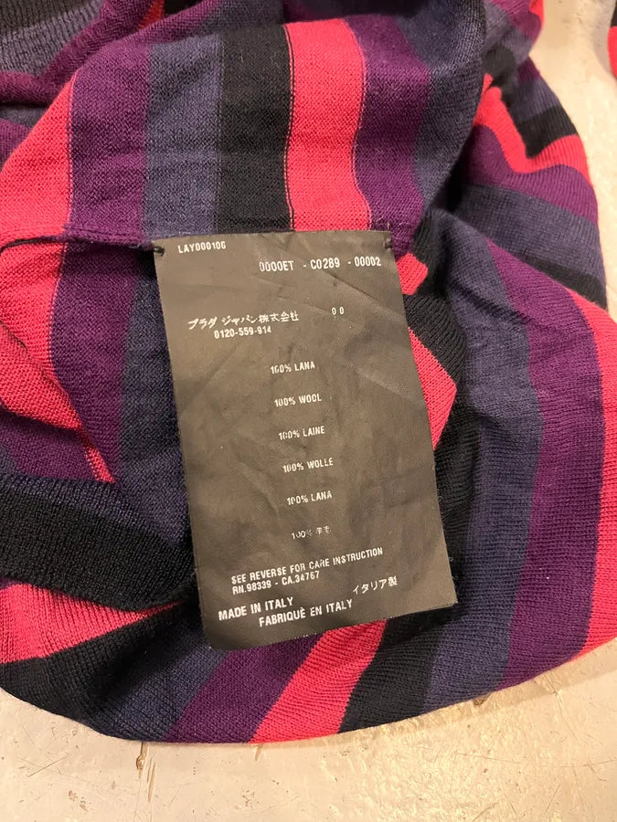 2000s Prada Pink & Purple Striped Sweater dlvMgZT 8