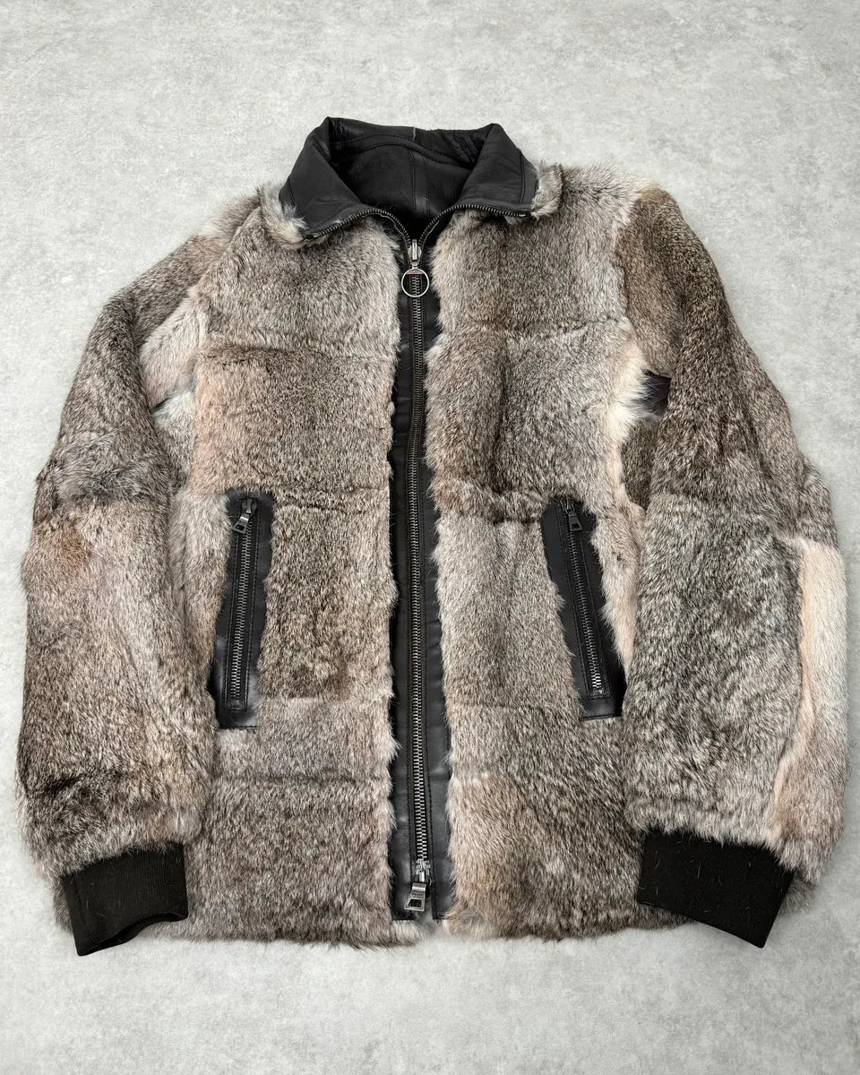 2000s Prada Premium Fur Reversible Brown Leather Jacket AKXtEMe 0