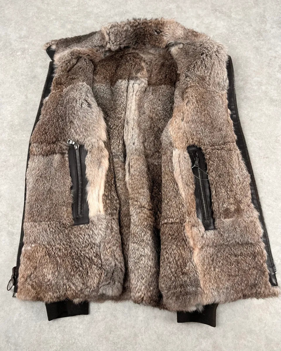 2000s Prada Premium Fur Reversible Brown Leather Jacket AKXtEMe 14