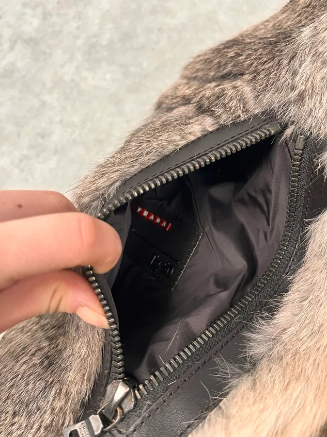 2000s Prada Premium Fur Reversible Brown Leather Jacket AKXtEMe 16