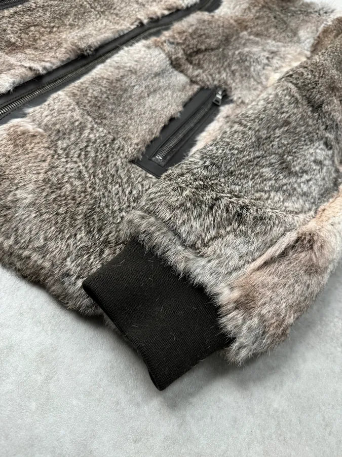 2000s Prada Premium Fur Reversible Brown Leather Jacket AKXtEMe 8