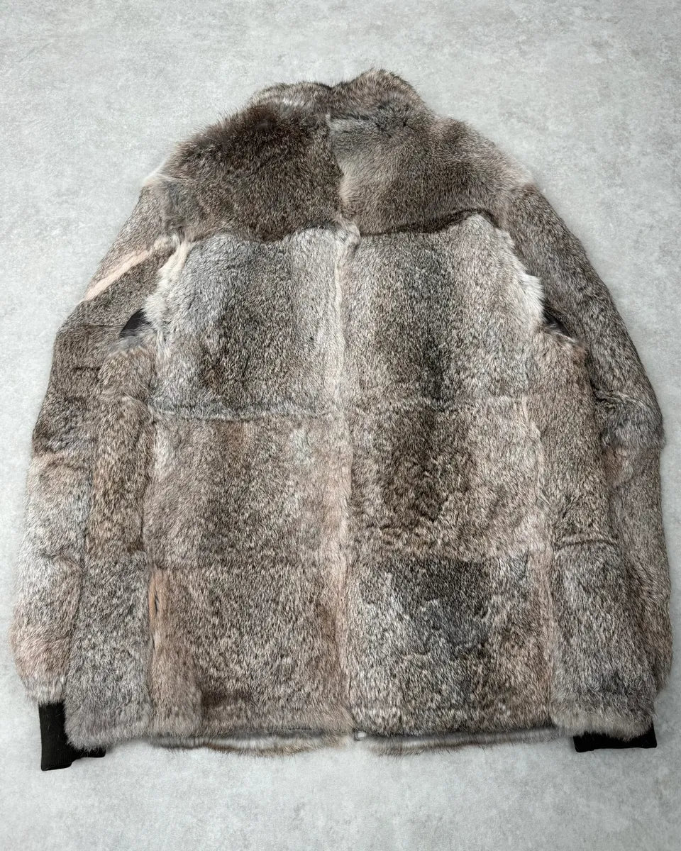 2000s Prada Premium Fur Reversible Brown Leather Jacket AKXtEMe 9
