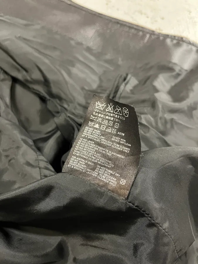 2000s Prada Pure Black Leather Jacket goDVXOo 10