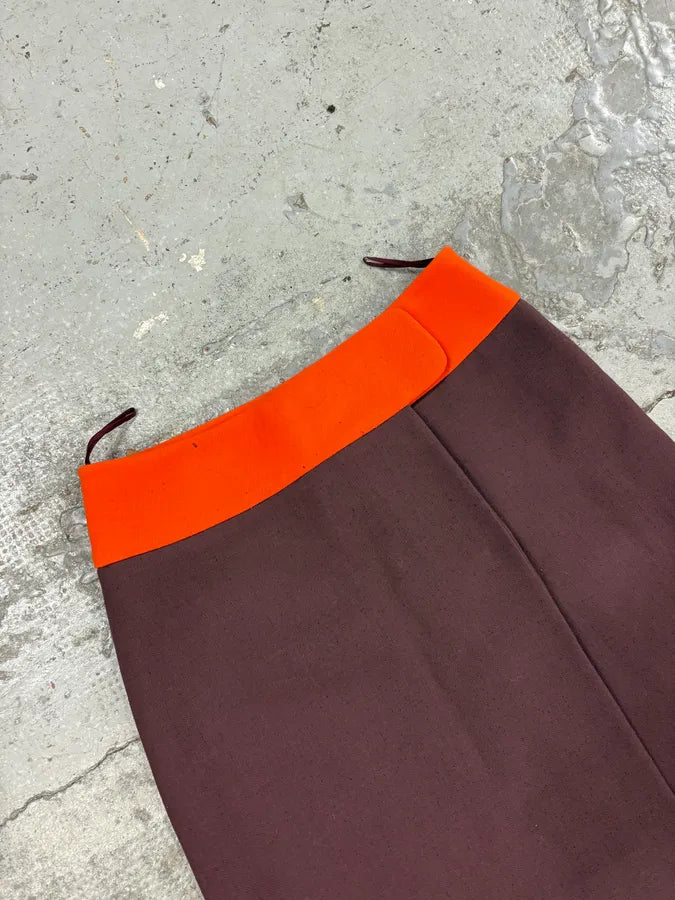 2000s Prada Purple & Orange Skirt RaiWCCN 5