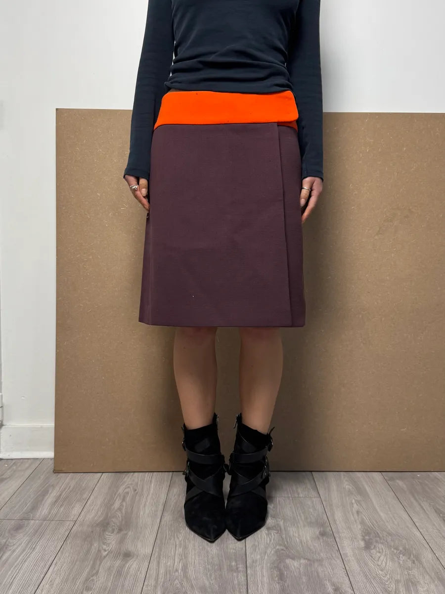 2000s Prada Purple & Orange Skirt RaiWCCN 1
