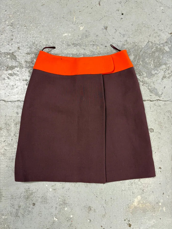 2000s Prada Purple & Orange Skirt RaiWCCN 0
