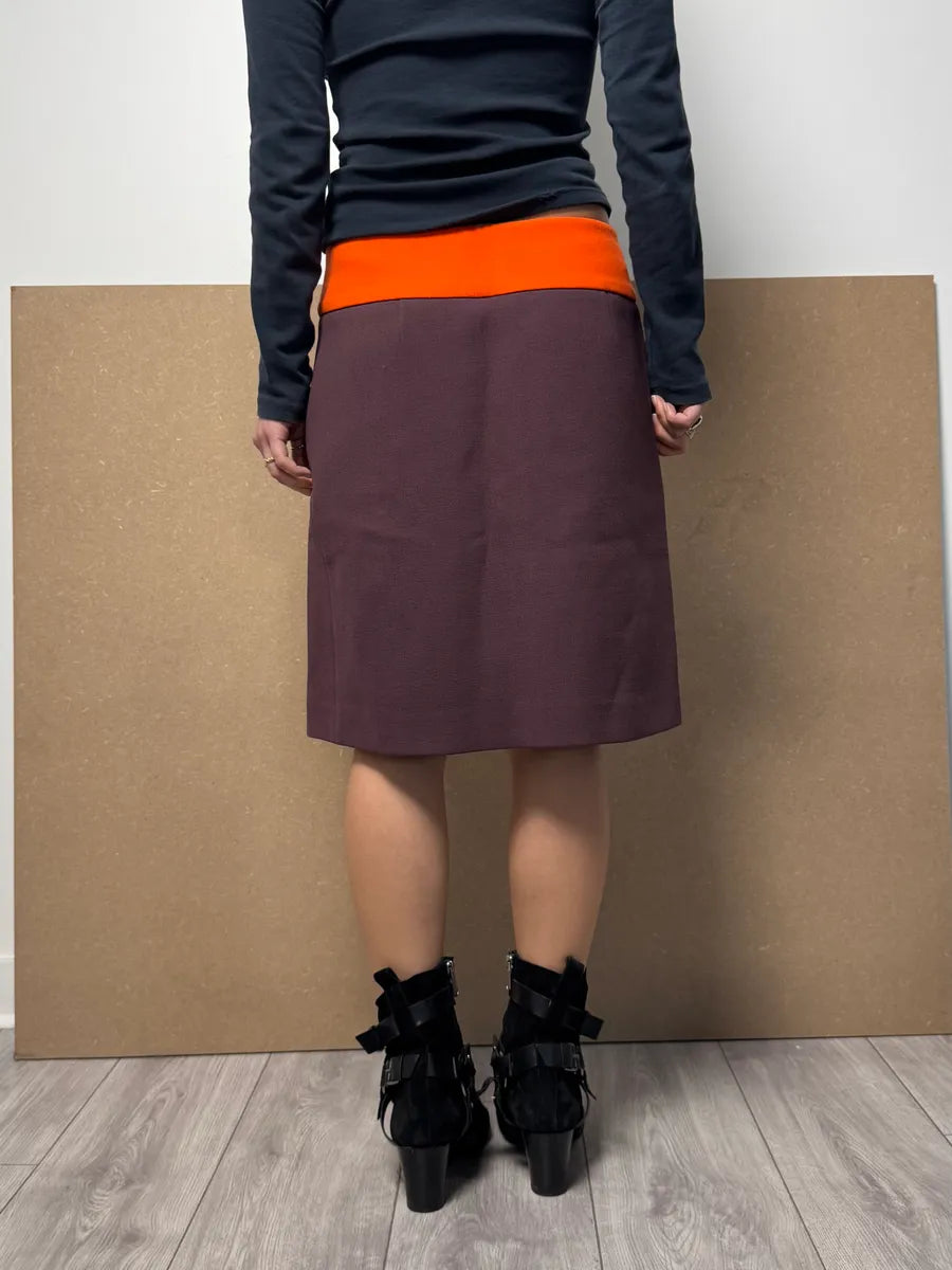 2000s Prada Purple & Orange Skirt RaiWCCN 3