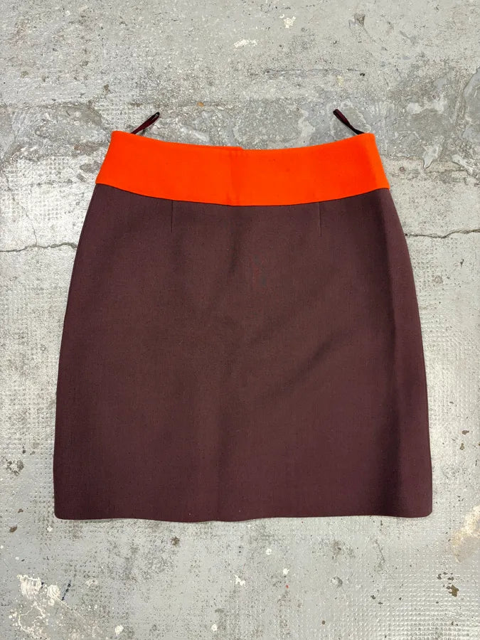 2000s Prada Purple & Orange Skirt RaiWCCN 6