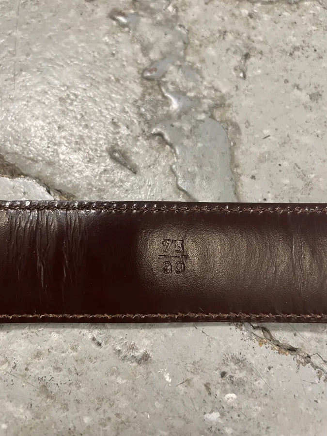 2000s Prada Raw Python Leather Belt MIxnqcl 9