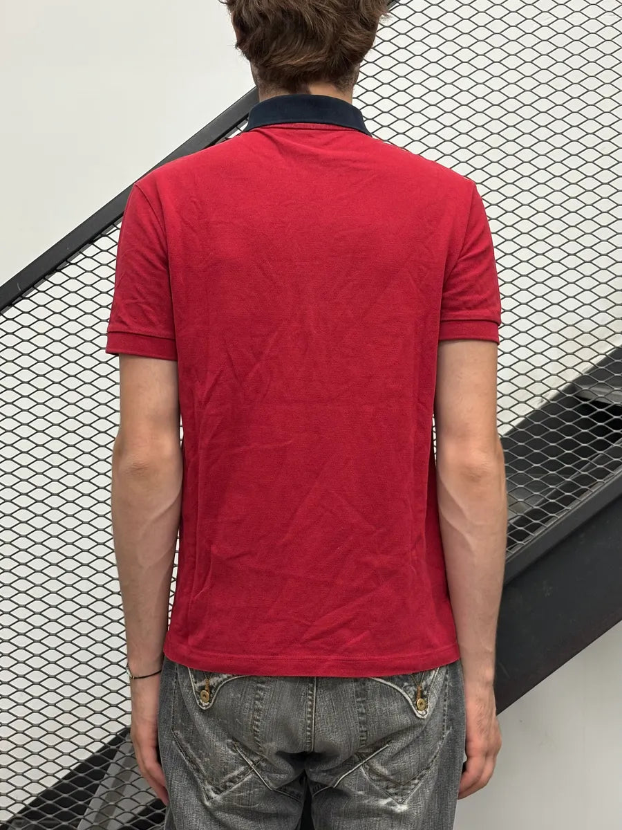 2000s Prada Red Contrast Linea Rossa Collar Polo PuPMhII 2