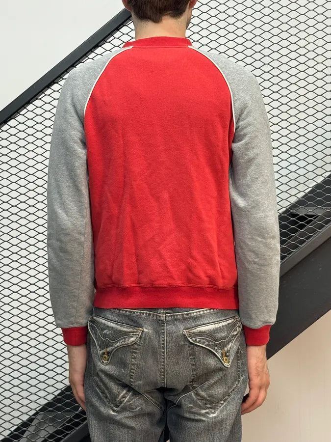 SS2003 Prada Red & Grey Zip-up Sweater xxRrjlJ 2