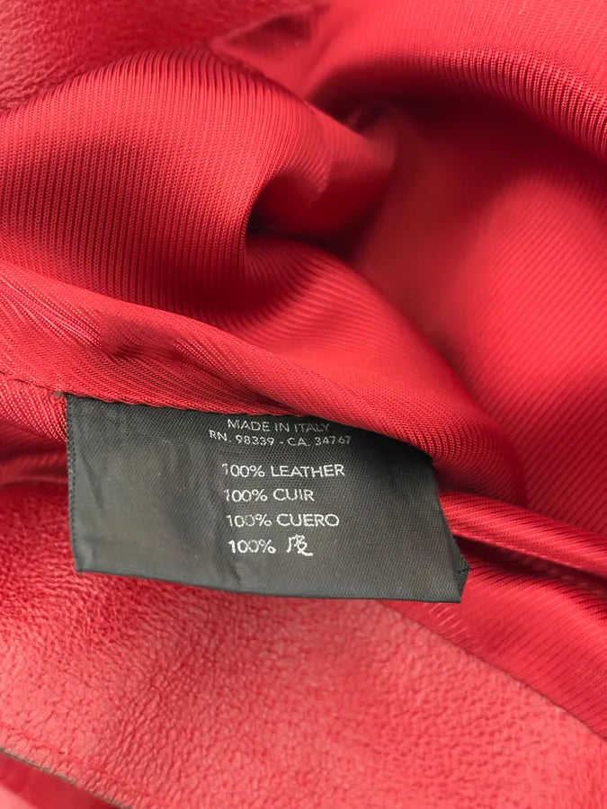 2000s Prada Red Glamour Long Leather Skirt JtjvOVV 9
