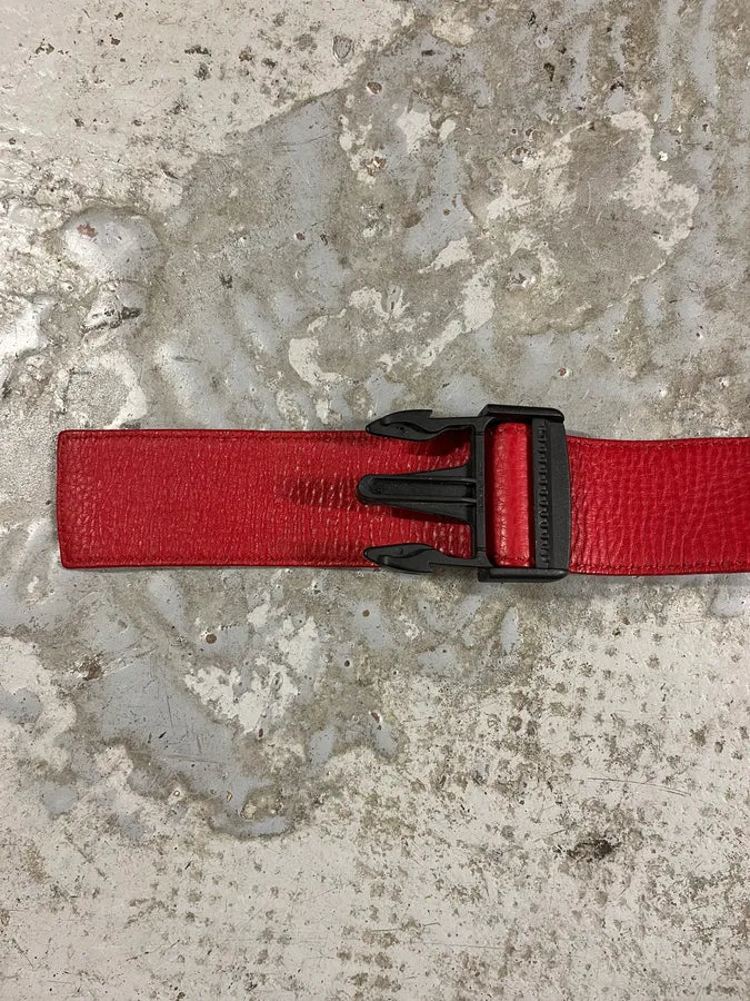 2000s Prada Red Leather Belt ZTTqtBL 7