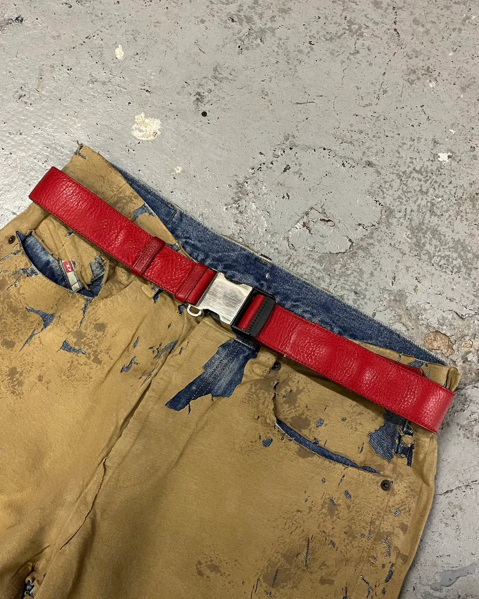 2000s Prada Red Leather Belt ZTTqtBL 0
