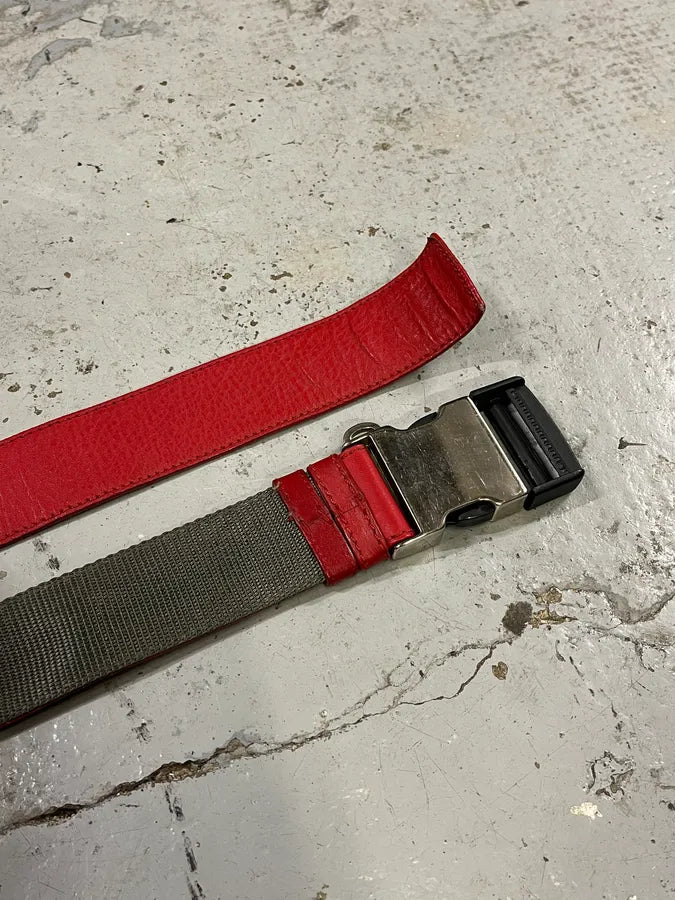 2000s Prada Red Leather Belt ZTTqtBL 3