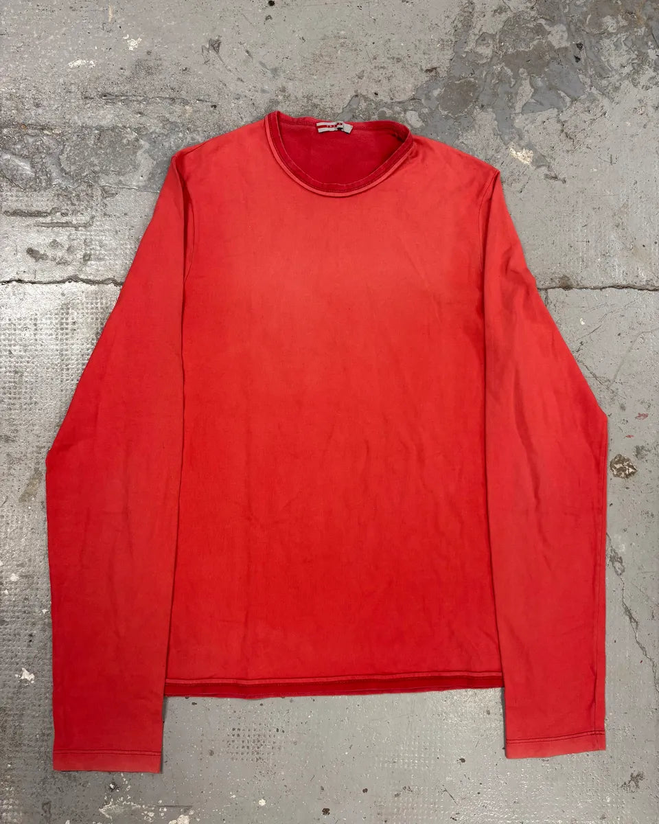 2000s Prada Red Linea Rossa Longsleeves (M) NcCHnQc 0