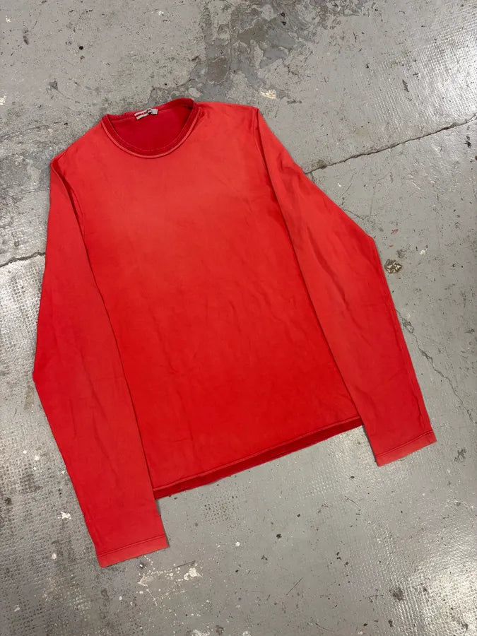 2000s Prada Red Linea Rossa Longsleeves (M) NcCHnQc 3