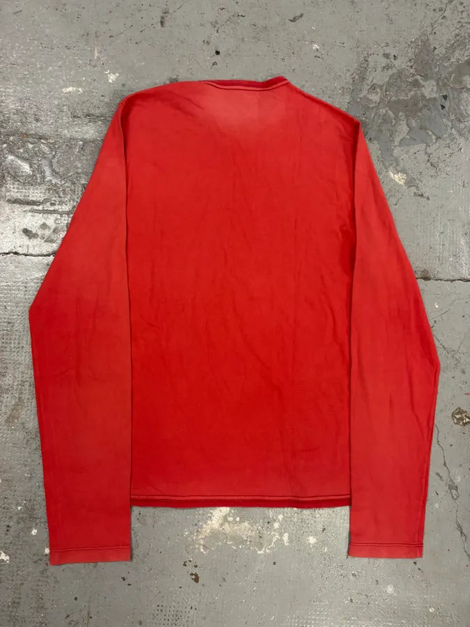 2000s Prada Red Linea Rossa Longsleeves (M) NcCHnQc 5