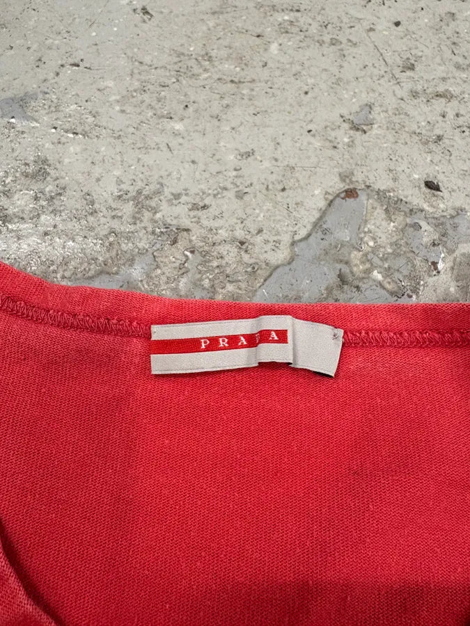2000s Prada Red Linea Rossa Longsleeves (M) NcCHnQc 6