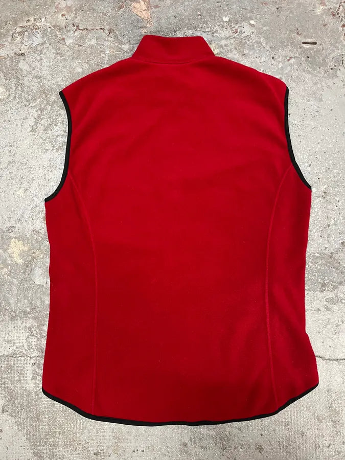 2000s Prada Red Linea Rossa Sleeveless Polar Fleece Vest azXDLuA 1