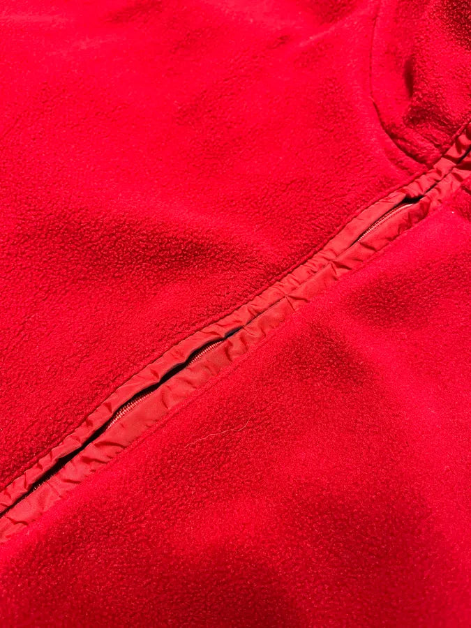 2000s Prada Red Linea Rossa Sleeveless Polar Fleece Vest azXDLuA 10