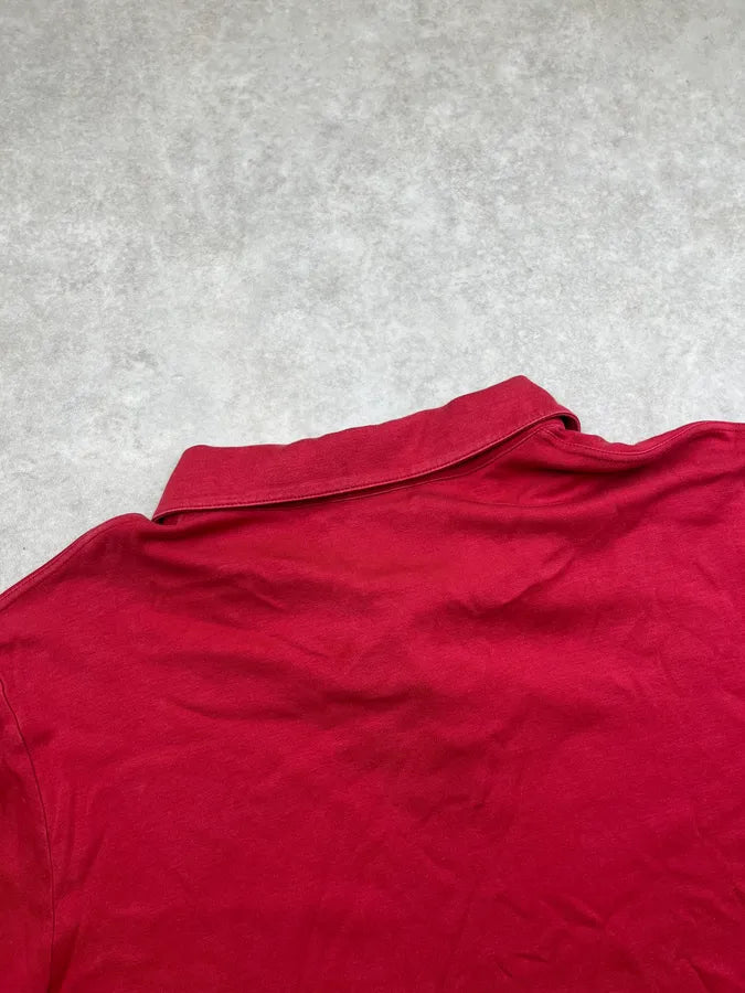 2000s Prada Linea Rossa Short Sleeves Polo Shirt aQcuzAh 6