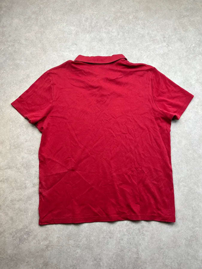 2000s Prada Linea Rossa Short Sleeves Polo Shirt aQcuzAh 5