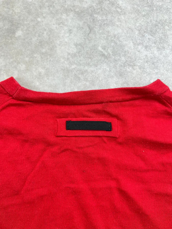 2000s Prada Red Minimalist Sweater KUykmom 7