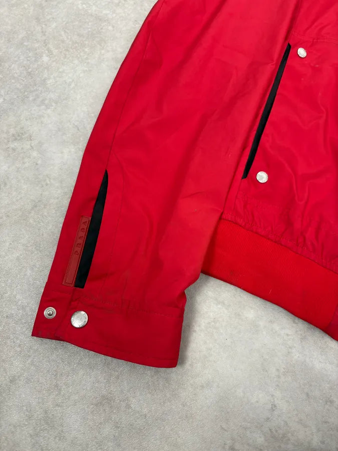 2000s Prada Red Nylon Linea Rossa Light Jacket eKFSDNc 7