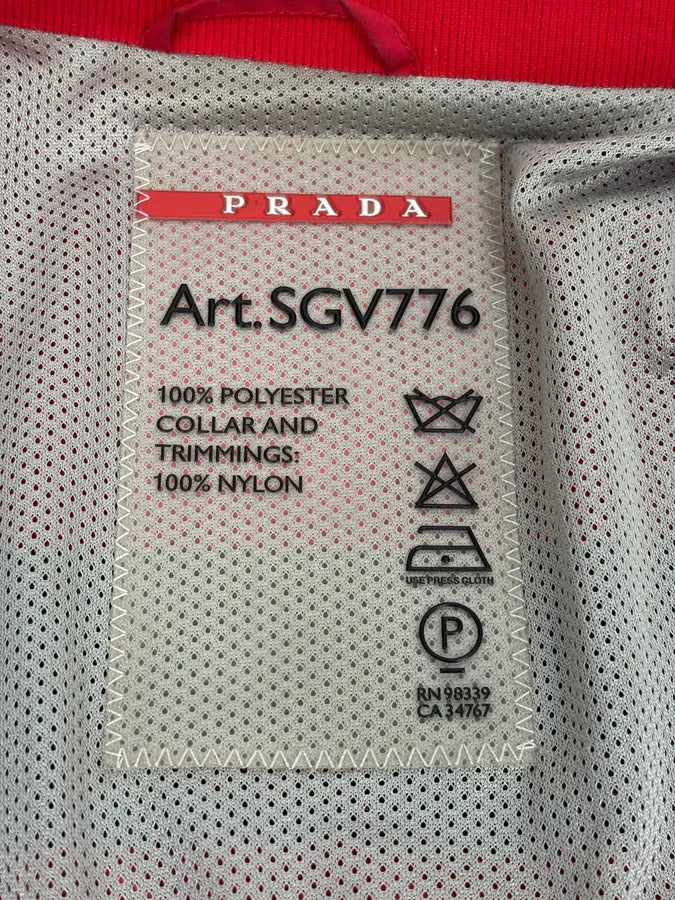 2000s Prada Red Nylon Linea Rossa Light Jacket eKFSDNc 9
