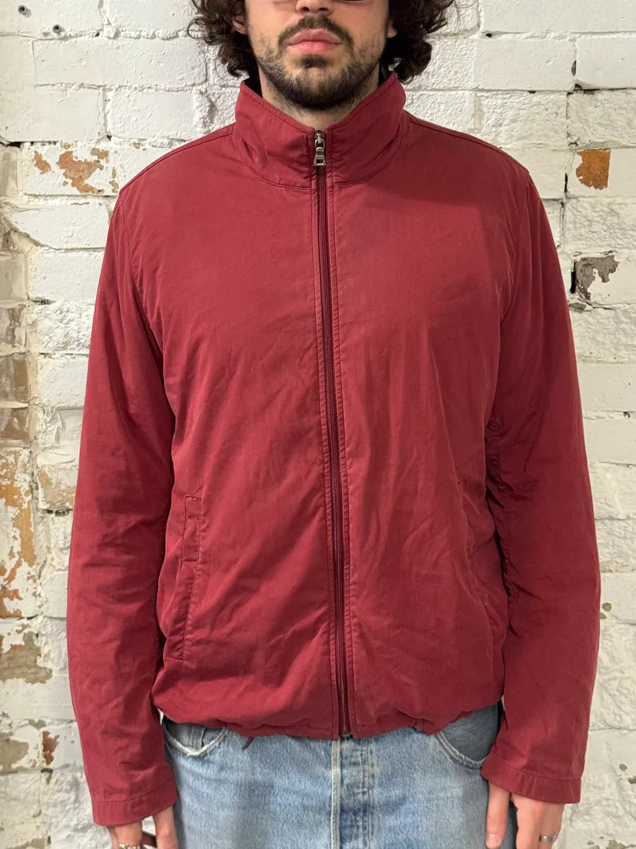 2000s Prada Red Nylon Windbreaker Jacket bgHtdWT 0