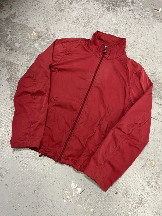 2000s Prada Red Nylon Windbreaker Jacket bgHtdWT 6
