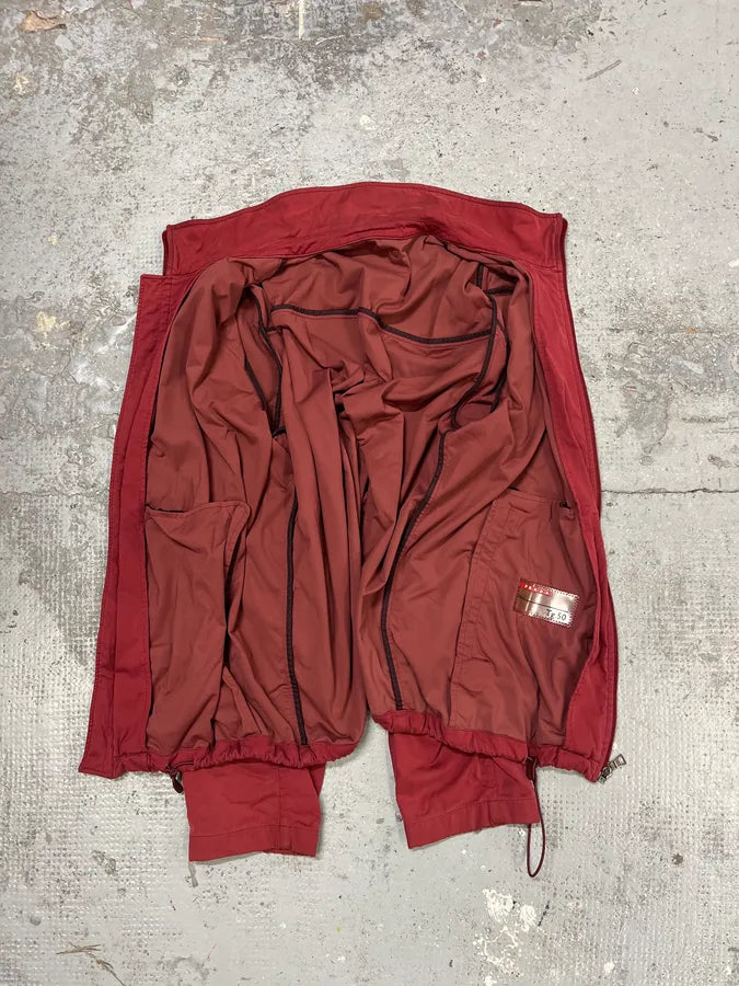 2000s Prada Red Nylon Windbreaker Jacket bgHtdWT 9