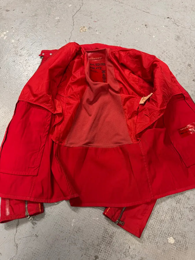 2000s Prada Red Orange Light Nylon Jacket (M/L) 5