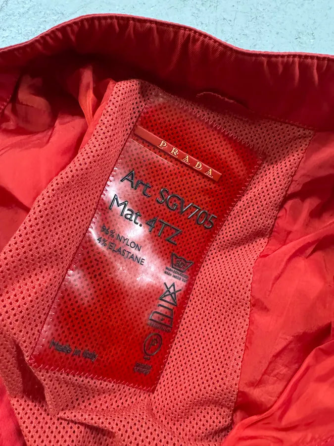 2000s Prada Red Orange Light Nylon Jacket (M/L) 6