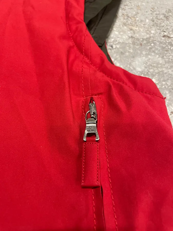 2000s Prada Red Ski Vest Jacket (S) 8
