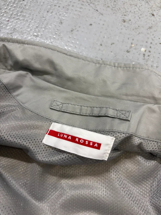 AW2003 Prada Red White Nylon Luna Rossa Jacket XMvJPrg 8