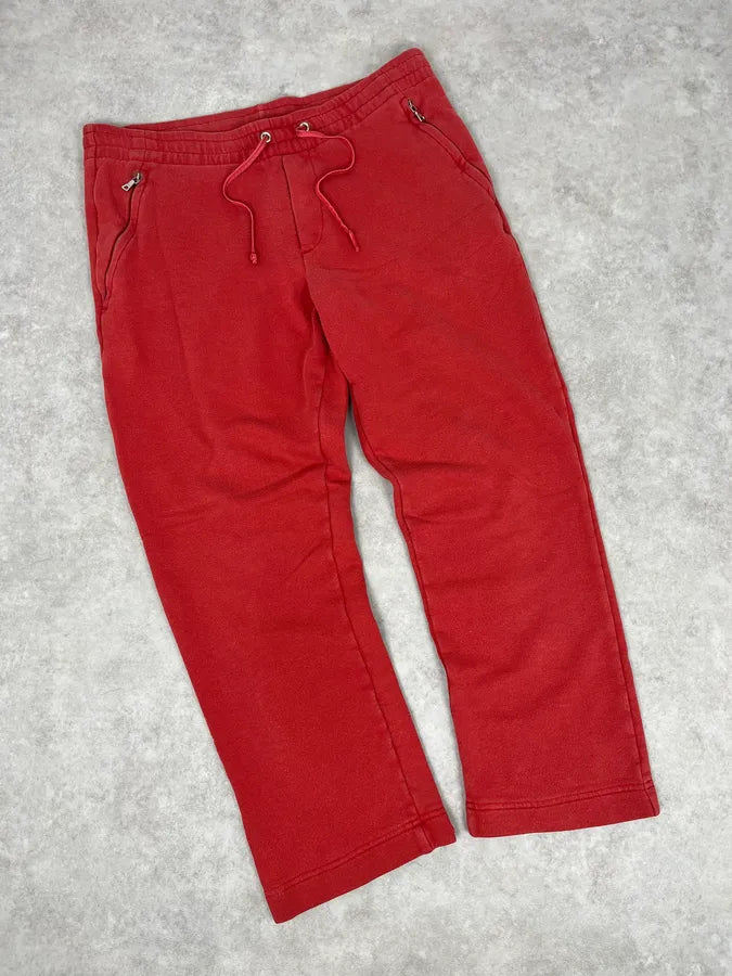 2000s Prada Red Zip-Pocket Jogger Pants pNrDFQL 4