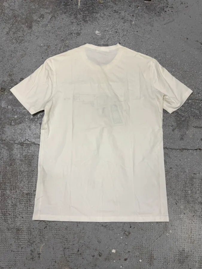 2000s Prada Relief Gun White Tee-Shirt (S) RYLZoIO 6